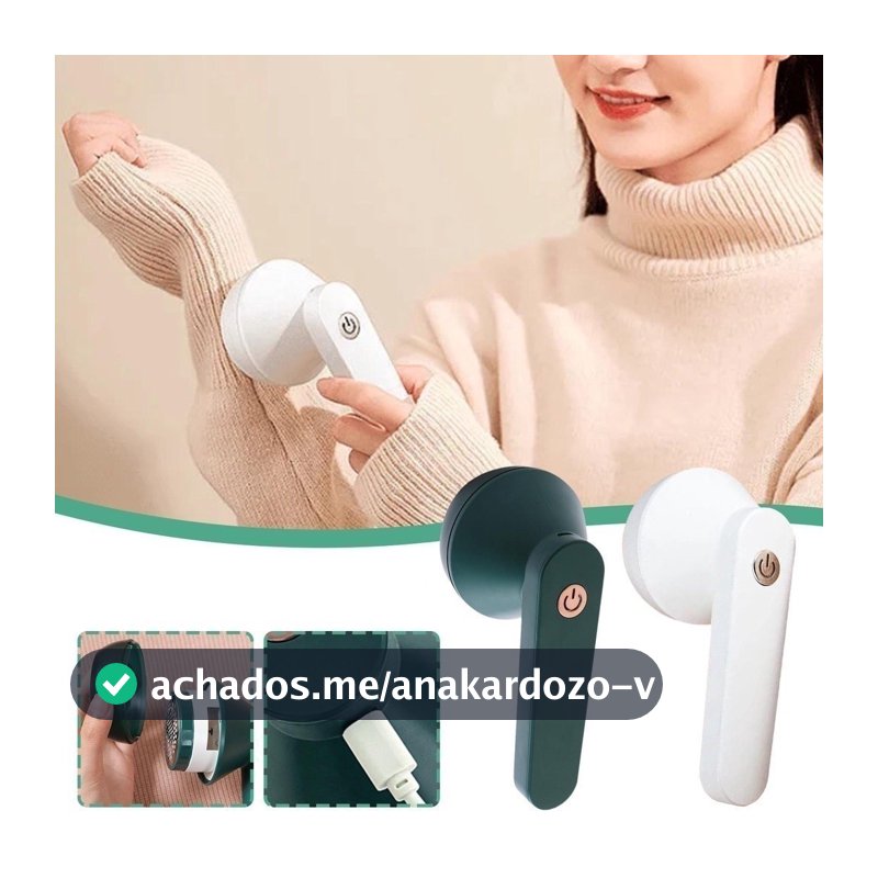 Papa Bolinhas Eletrico Tira Pelos de Roupas Removedor Aparador Sem Fio Recarregável  SU