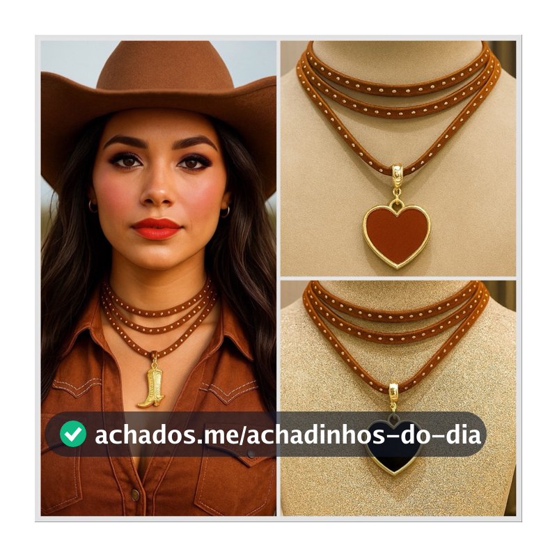 Colar estilo Country Sertanejo elegante vários modelos