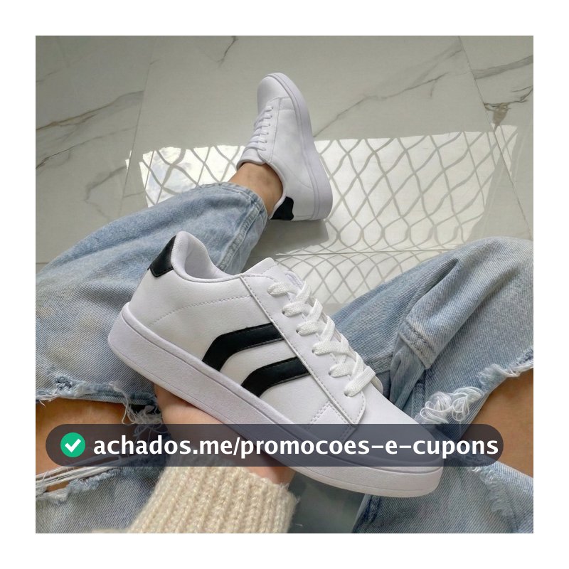 Tênis Feminino Sapatênis Branco Macio e Confortável Leve Macio Promoção Envio Rapido
