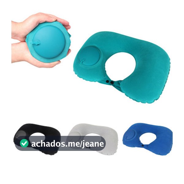 Travesseiro De Viagem Avião Inflável Leve Portátil Pescoço Automática Inflável Cervical Travesseiro
