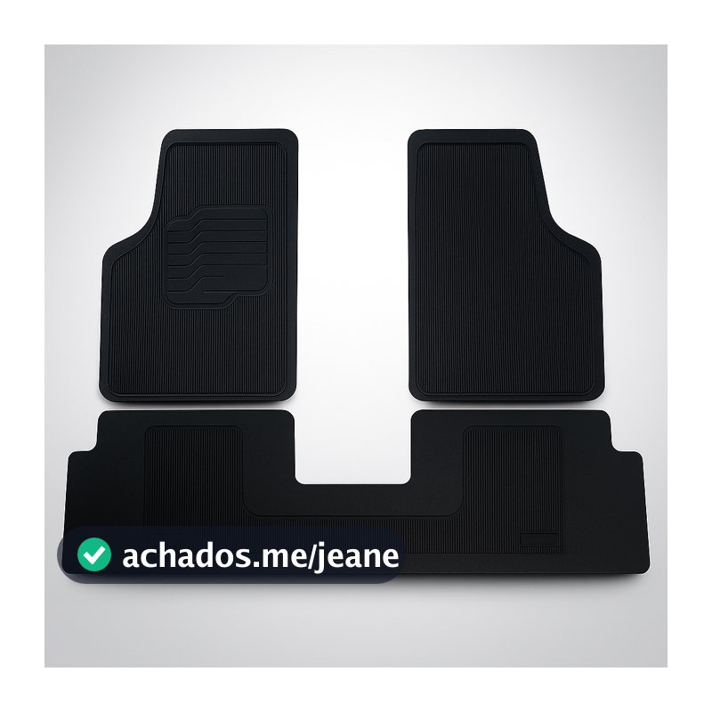 TAPETE DE BORRADA PARA CARRO AUTOMOTIVO 3 PEÇA TRASEIRA INTEIRIÇO REFORÇADO ANTIDERRAPANTE UNIVERSAL