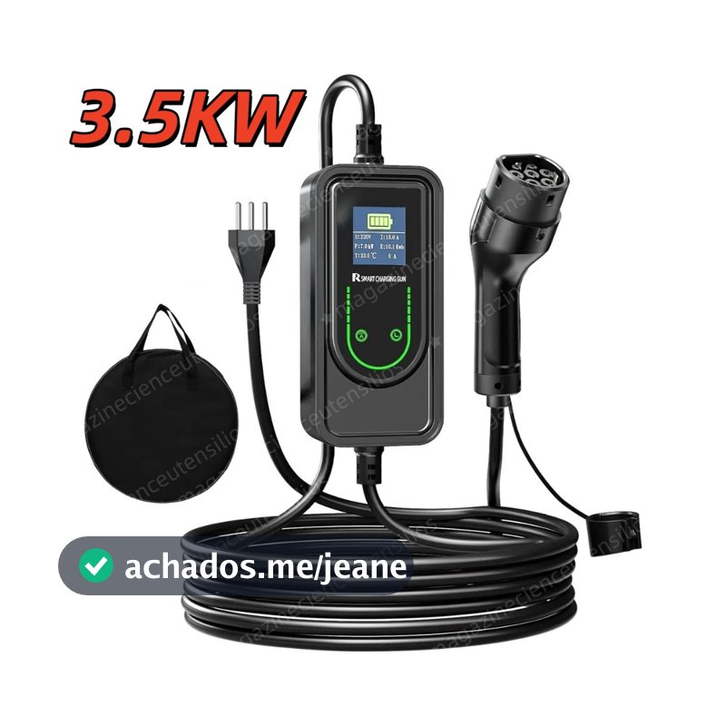 3.5kw Carregador Carro Elétrico Portátil 7m Tipo 2 Para Byd