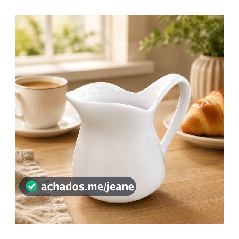 Leiteira De Porcelana 1 Litro Para Café E Leite