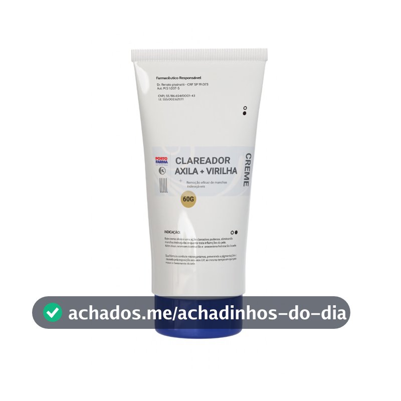 Clareador de Axilas e Virilha 60g