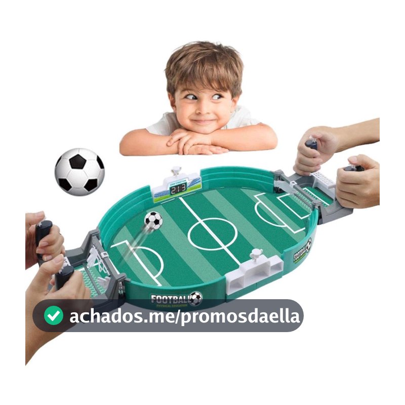 Mini Jogo Futebol De Mesa Portátil Brinquedo Infantil Adulto