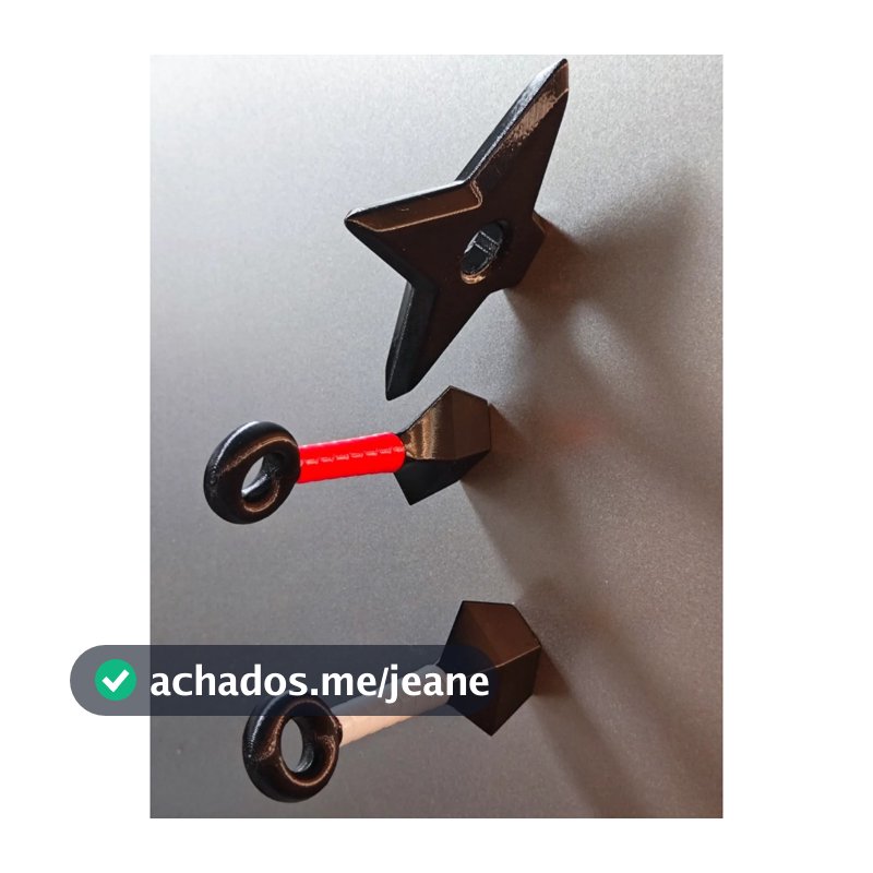 shuriken imã gelareira kunai ninja presente divertido samurai desenho anime