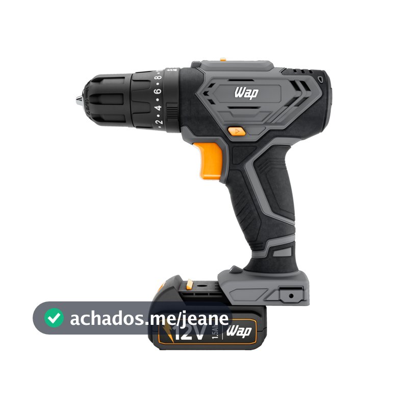 WAP Parafusadeira E Furadeira De Impacto WAP WF 12K4.2 12V 10mm 3/8” 18 Níveis de Torque 22000 BPM Maleta Acessórios