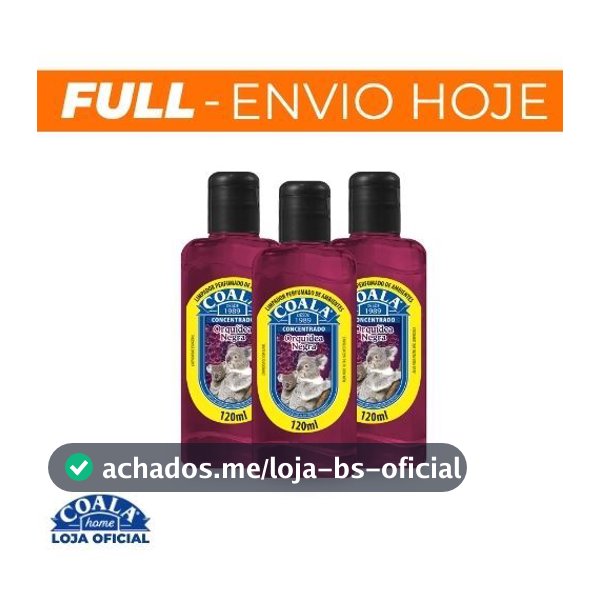 Kit 3 Limpadores Coala Orquídea Negra 120 ml