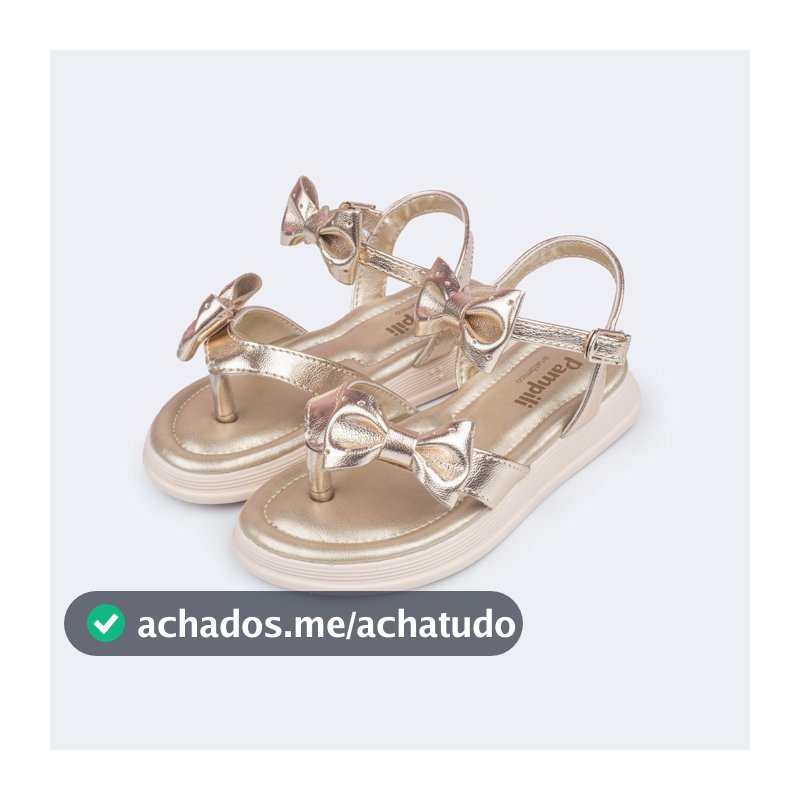 Sandália Infantil de Dedinho com Laço Pampili
