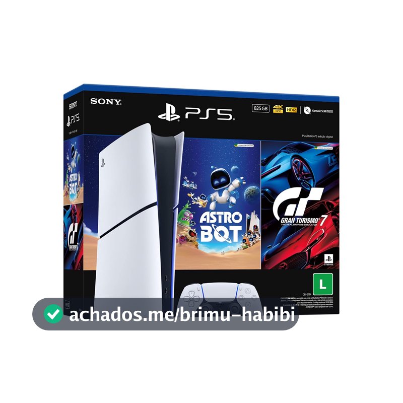 PlayStation®5 Slim Digital 825GB ASTRO BOT e GT7 - Outlet