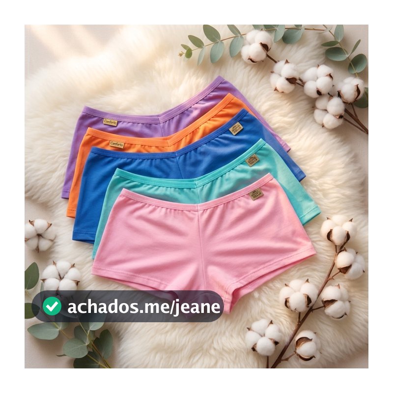 Kit Shortinho Estilo Cueca Conforto Não Marca na Roupa Ótimo Para Qualquer Ocasião