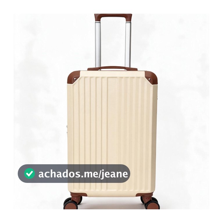 Mala de Viagem ABS 10kg Modelo Novo | Expansão Dupla Zíper, 4 Rodas 360°, Trava com Senha e Resistente a Arranhões