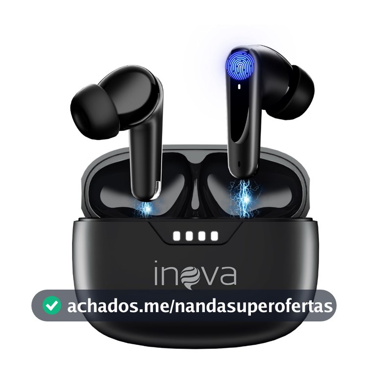 INOVA fone de ouvido bluetooth sem fio com microfone fone tws bluetooth 5.3 HiFi