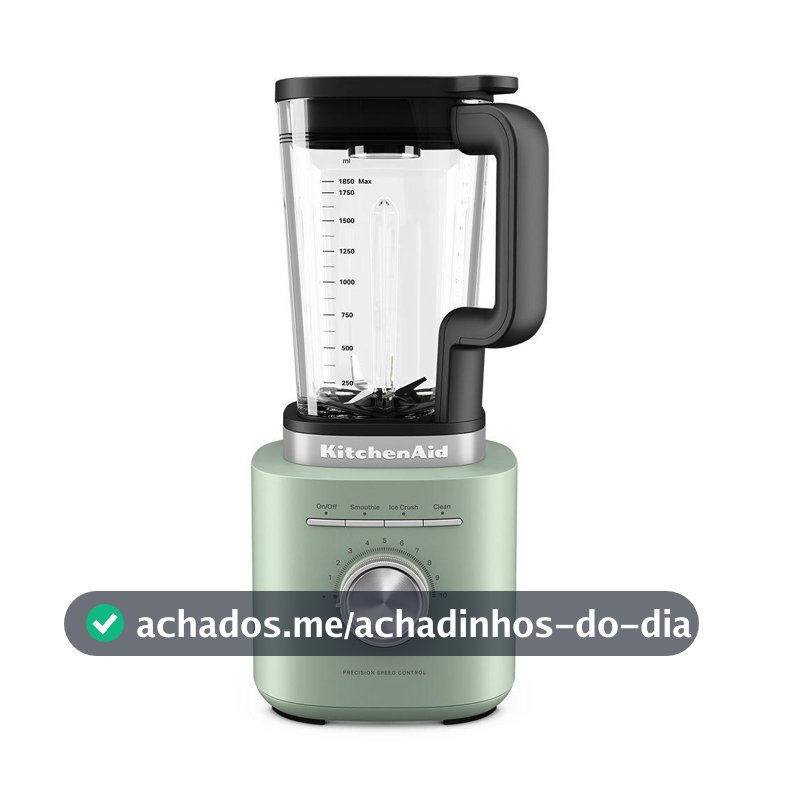 Liquidificador KitchenAid Pure Power com 10 Velocidades e Jarra de Vidro com 2 Litros Cardamom - KUC20AH