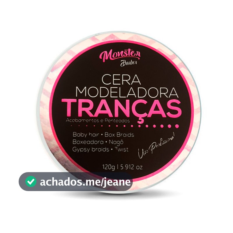 cera Modeladora Tranças Incolor Box Braid Baby Hair 120g monster barber !