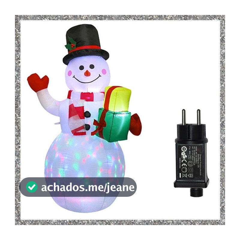 Boneco De Neve Infláveis De Natal Com Luz LED Decoração Ao Ar Livre Jardim Portões Festas Adereços Plugue Da Ue