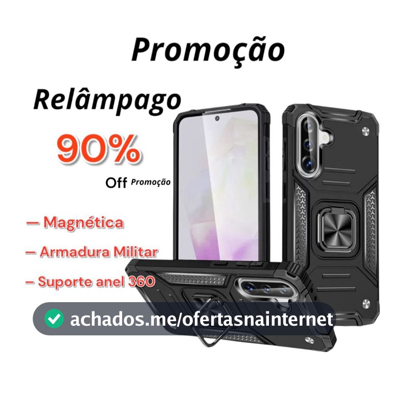 Capinha Para Samsung Galaxy A36 5g -- Capa Case Armadura Militar Anti Impacto Suporte Anel 360