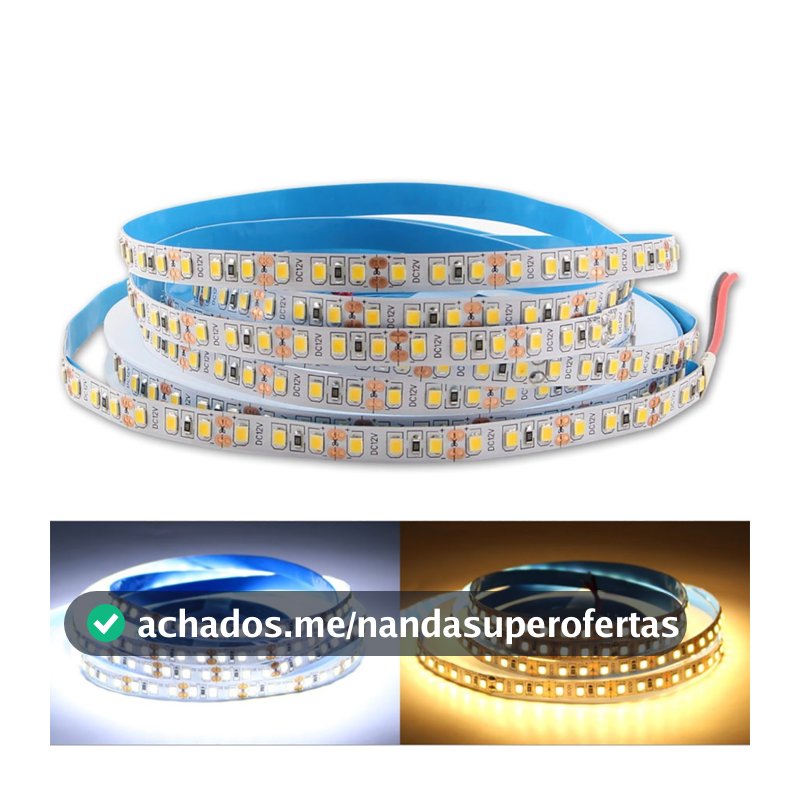 Fita LED 120 LEDS Ligação Direta 10M 8MM 10w/m 110V/220V |  Para Perfil ou Nicho (3000K 4000K 6000K)