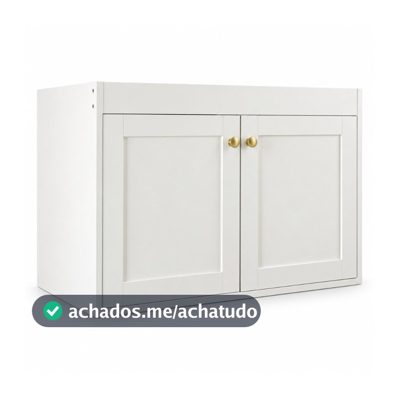 Gabinete Banheiro Planejado 2 Portas Provençal 100% MDF Marcenaria Premium