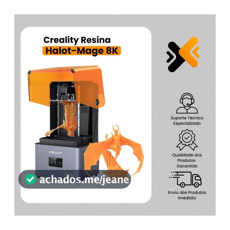 Impressora 3D Creality Halot-Mage 8K • 10.3" LCD • 29.7μm • 228x128x230mm | NIC 3D