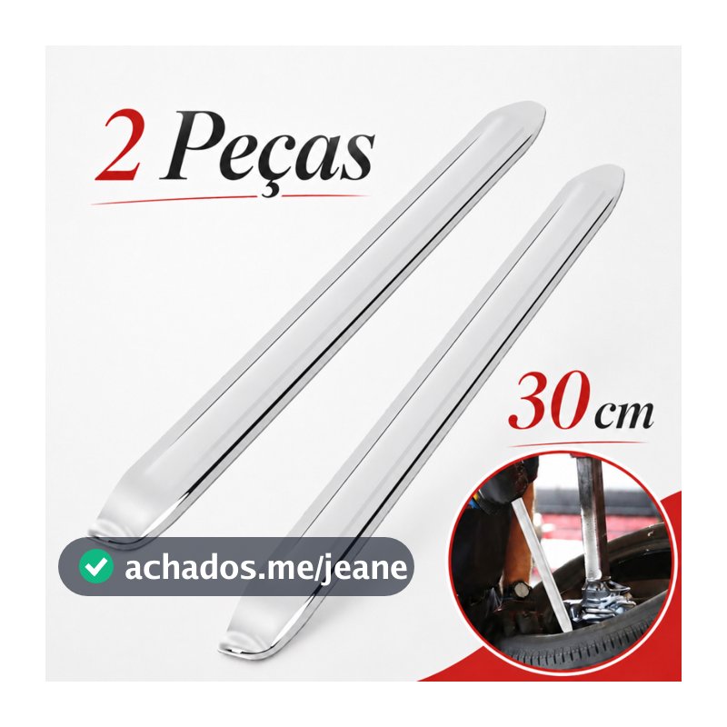 Kit 2 Espátulas Borracheiro Chata 30cm Para Desmontar Pneus