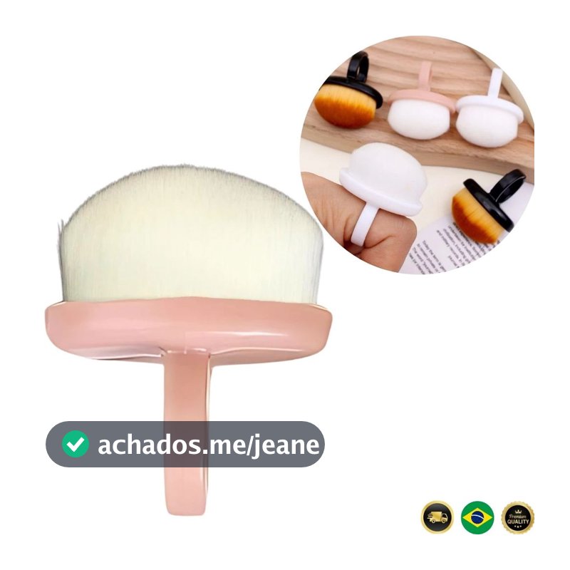 Espanador de Anel Escova Profissional para Pó de Unhas – Ferramenta de Limpeza e Maquiagem Manicure Nail Design