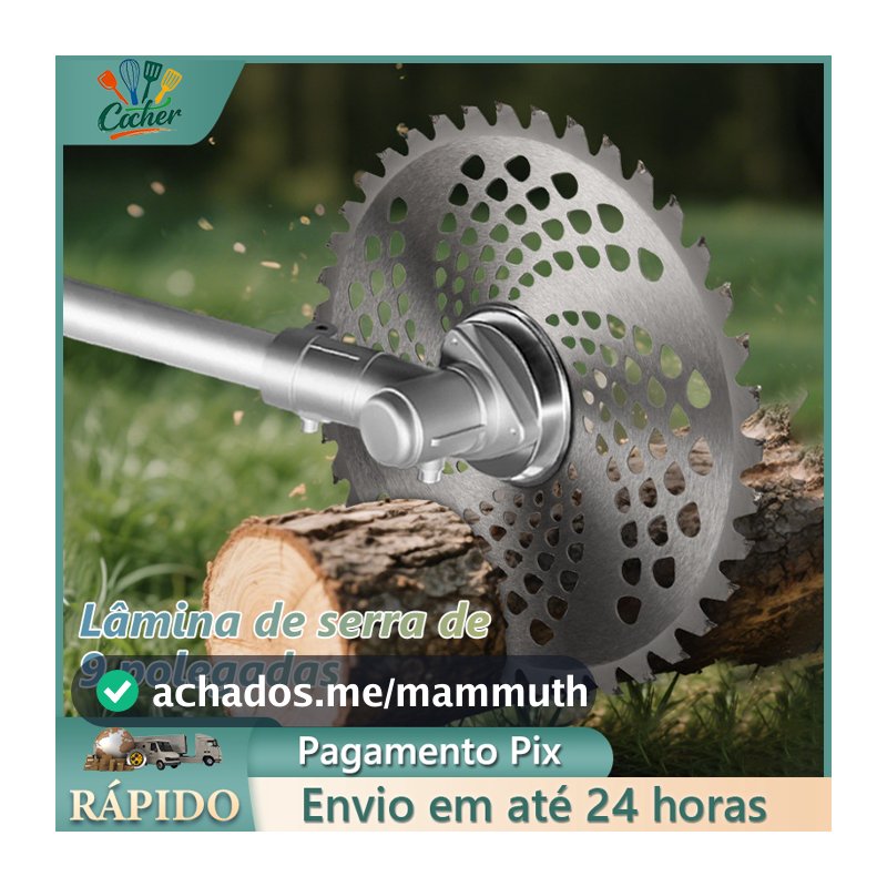 Lâmina Disco Serra 80 Dentes Roçadeira Universal Corte Preciso Madeira