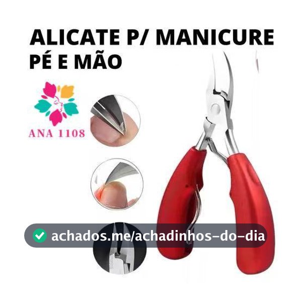 ANA1108 KIT Grande Alicate cortador de unhas Aço