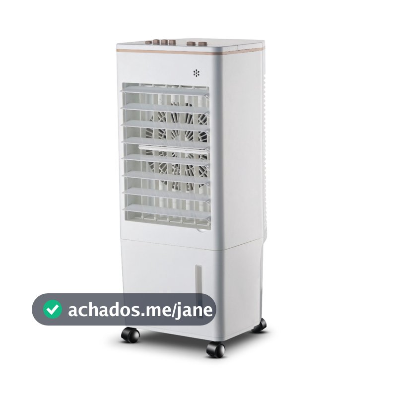 Climatizador de Ar Portátil Umidificador 8 Litros 4 Funções 65w Zellox