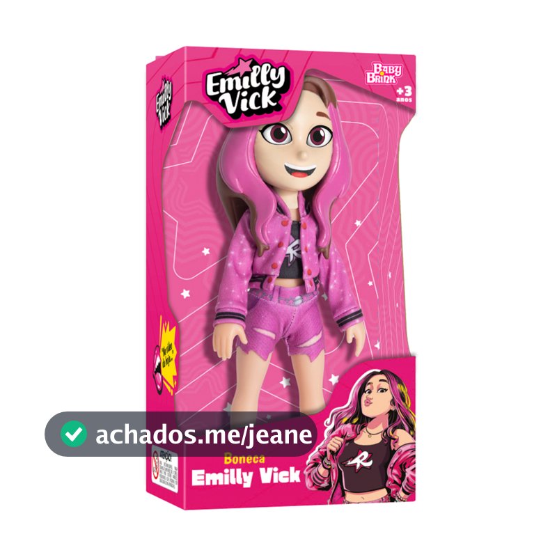 Boneca Emily Vick Baby Brink Articulada 27cm Linha Dos Rosa Brinquedo Original Meninas
