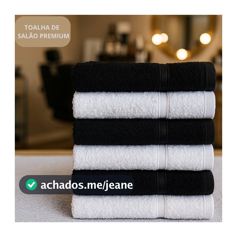 Kit Toalhas de Rosto Felpuda 40x70 Toque Macio Salão de Beleza