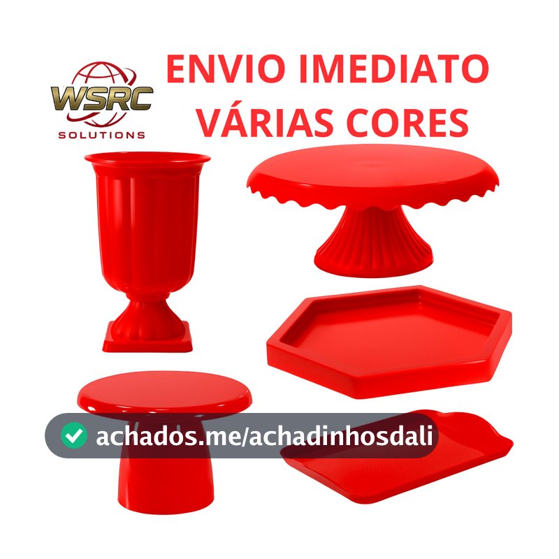 KIT Decoração de festa Luxo 5 PÇ com Boleira Cake Renda Vaso grego Mini Slim Mini Sextavada Bandeja
