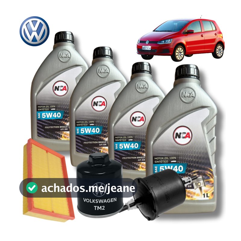 KIT TROCA DE ÓLEO VW 5W40 + FILTROS ( FOX 1.6 8V 2010 - 2017)