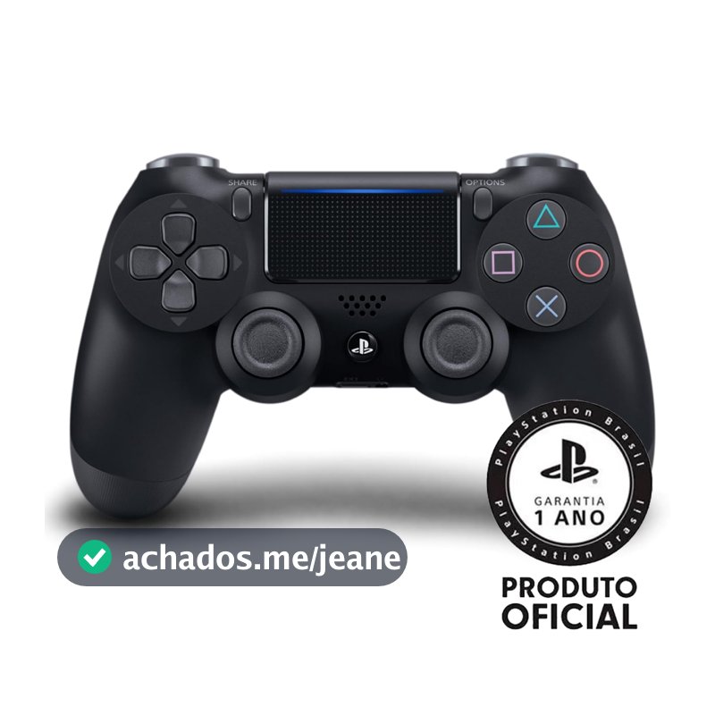 Controle Sony Dualshock 4 PS4 Sem Fio Preto CUH-ZCT2U Original Lacrado