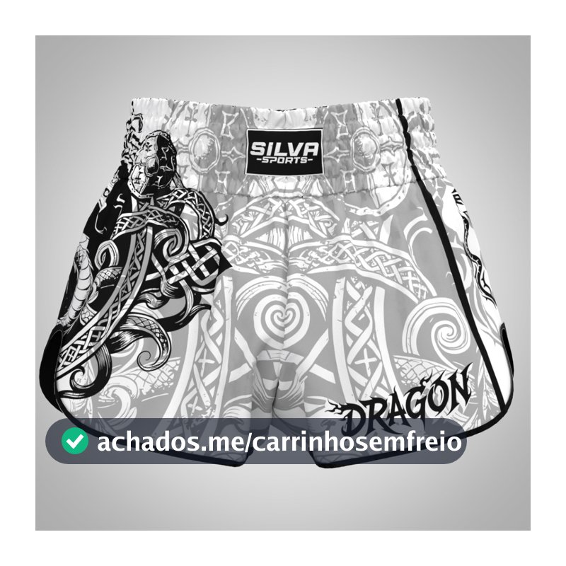 Short Muay Thai Dragon Oriental Masculino | Fight Short MMA, Kickboxing, Treino e Luta