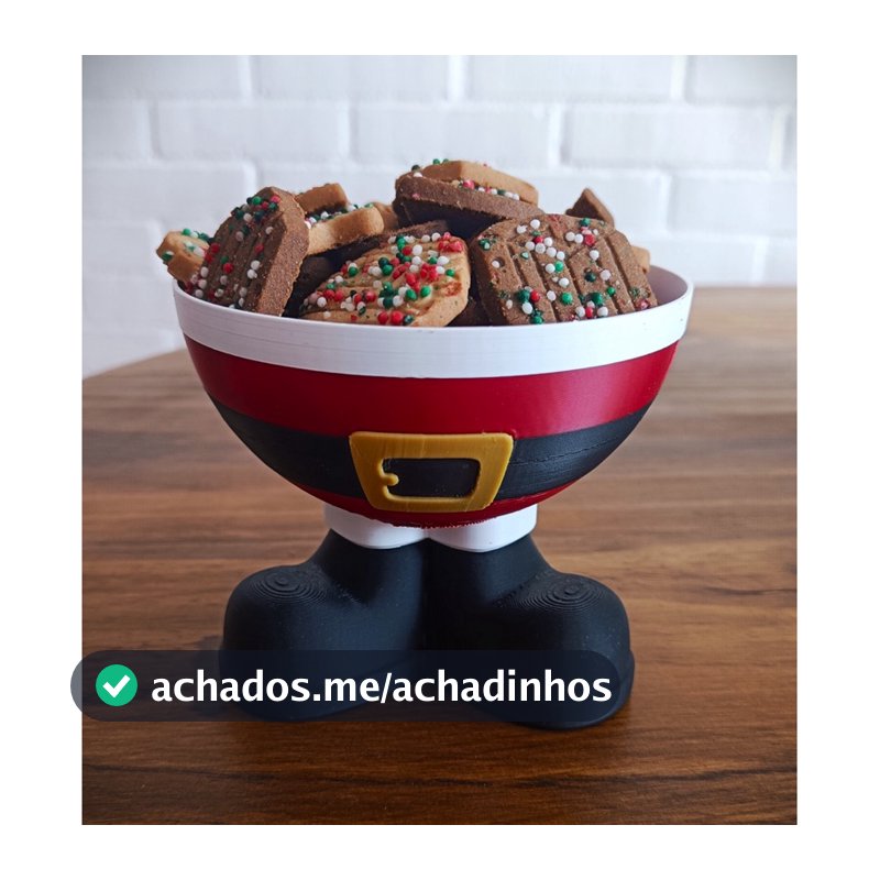 Tigela de Natal Enfeite de mesa.