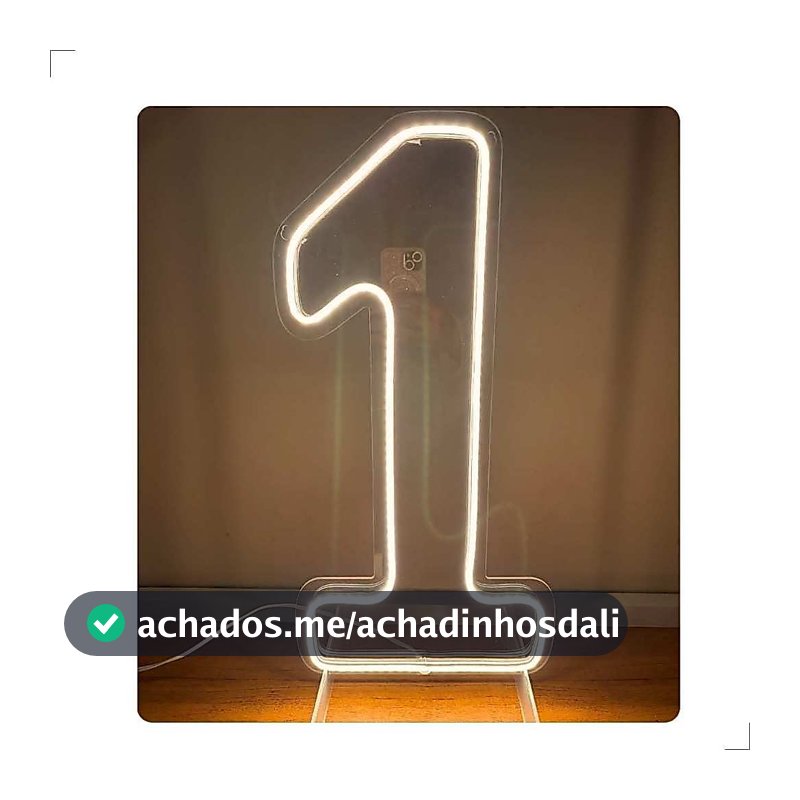Número Led Neon 50 cm altura Painel Luminoso Decoração Festas aniversário (valor da unidade)