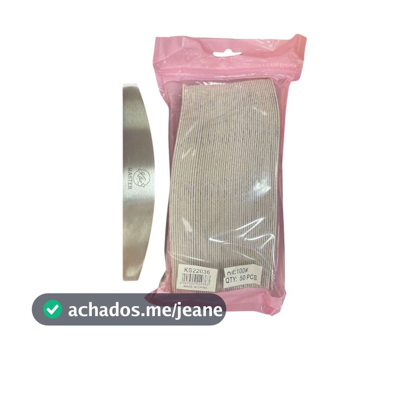 pacote com 50 lixas. Placa De Ferro Com Refil 180/180