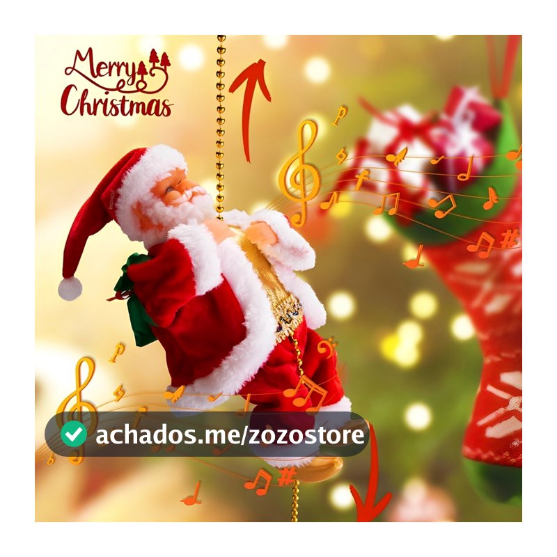 Papai Noel Escalando Enfeite Natal 100 Cm Escalador Decoracao De Natal