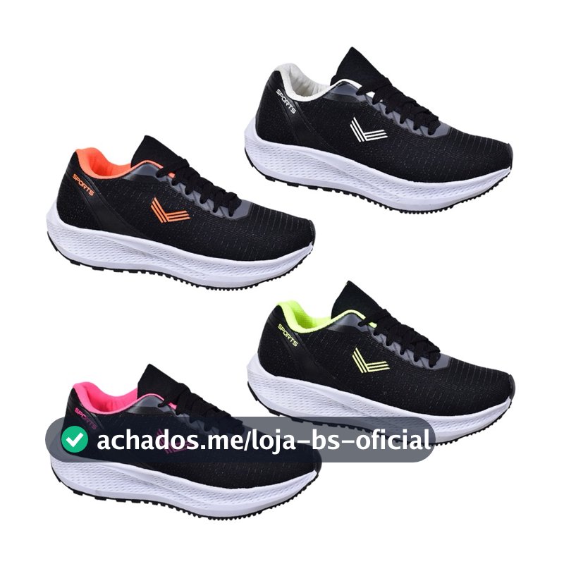 Tênis Feminino Esportivo Leve e mácio Academia Corrida