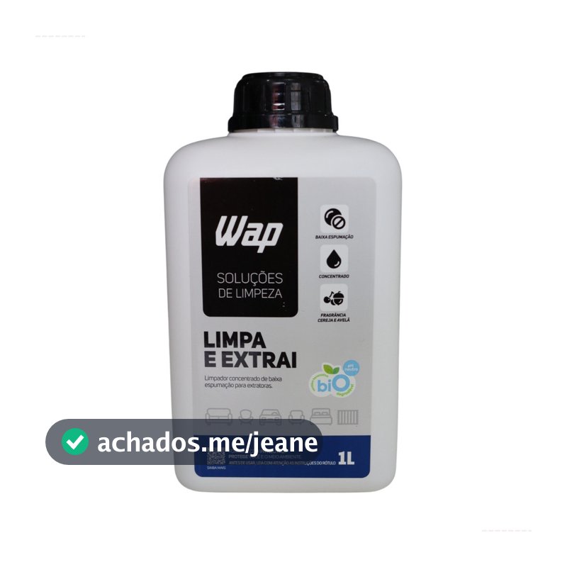 Limpador Detergente Para Extratora Limpa e Extrai 1L Wap