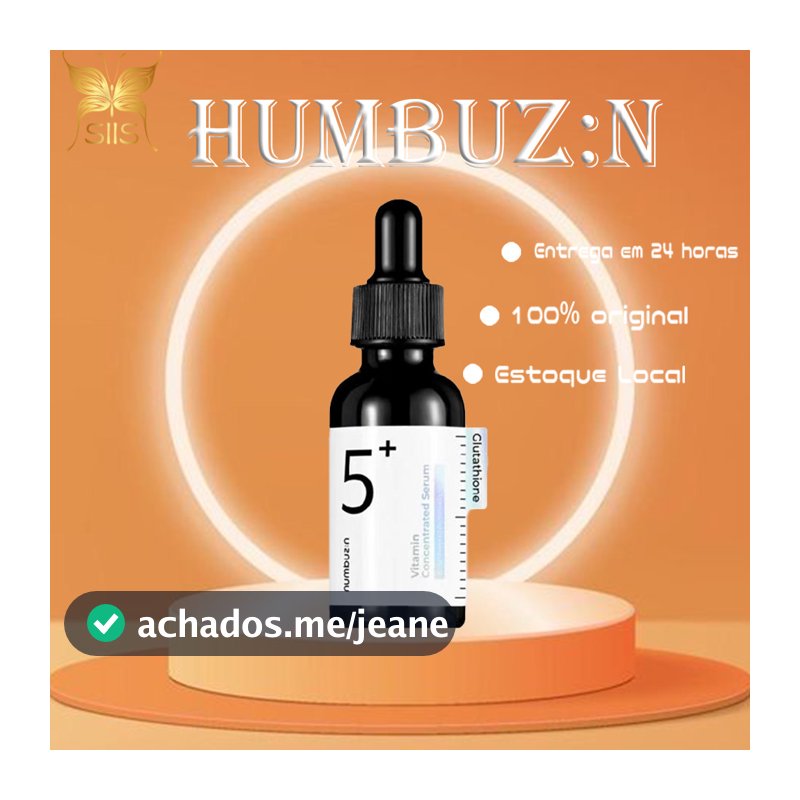 Sérum concentrado Numbuzin no.5 com glutatião e vitaminas. Clareia e ilumina,