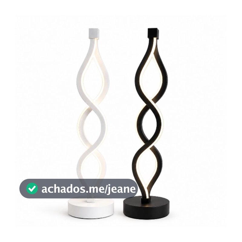 Luminária de Mesa LED Onda do Mar – Tricolor