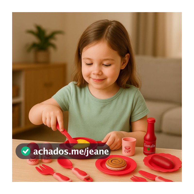 Brinquedo Infantil Kit Cozinha Completo Utensílios Panelas Cozinheiro