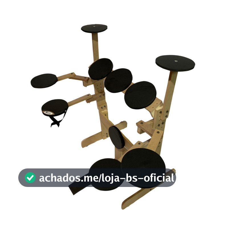 Bateria De Estudo Marfim C/ Pad 2 Em 1 - Bateria Praticável Sienmpre Music