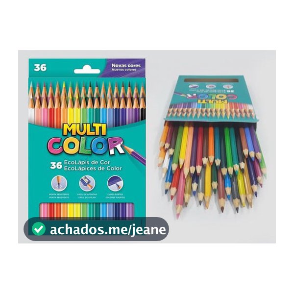 Lapis De Cor Multi Color 12 cores, 24 cores e 36 cores