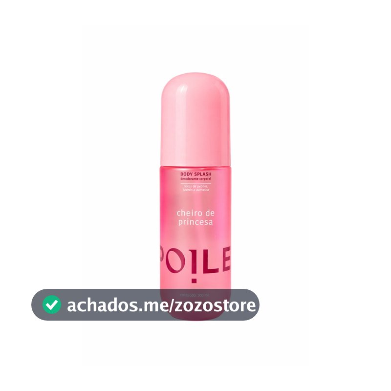 Body Splash Cheiro de Princesa Spoiler 200ml Fragrância Feminina Corporal para Uso Dia A Dia