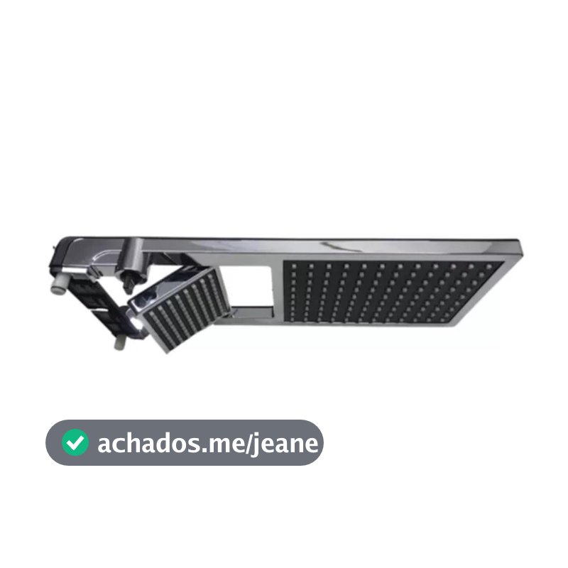 Espalhador Para Acqua Duo Preto e Cromado A-41R - Lorenzetti