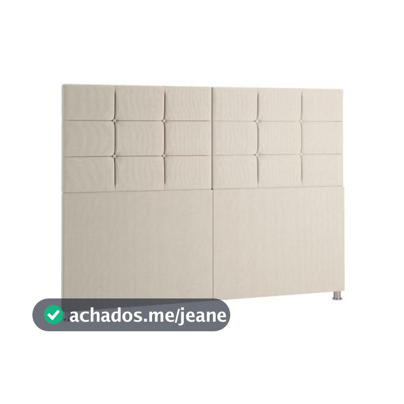 Cabeceira De Cama Casal 140 e Queen 160 Box Estofada Com Pés - Várias Cores -MOVEIS