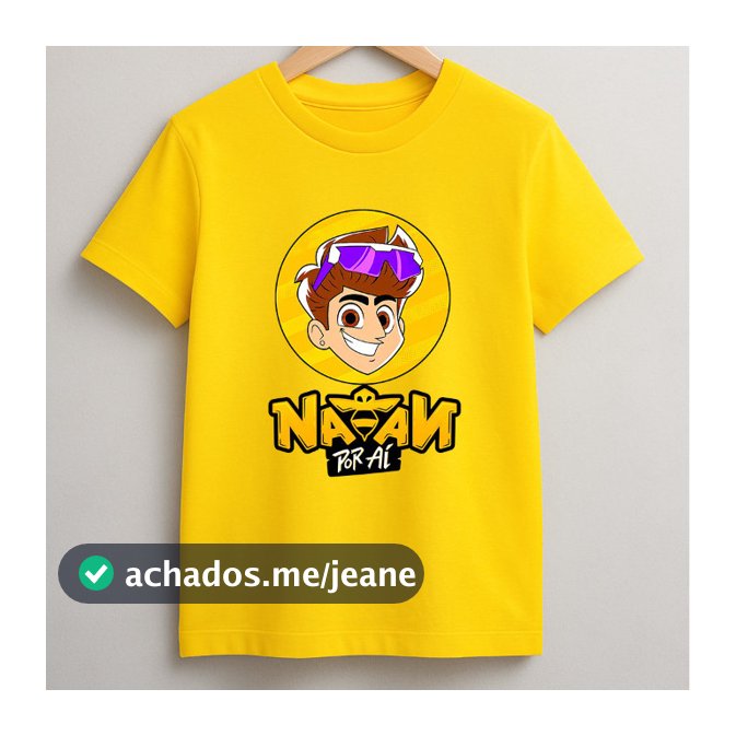 Camiseta Infantil Natan Por Aí Skate Unissex YouTuber 100% Algodão